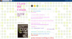 Desktop Screenshot of ilovebbcream.blogspot.com