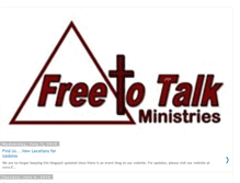 Tablet Screenshot of freetotalkministries.blogspot.com