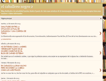Tablet Screenshot of elcaballeronegrobis.blogspot.com