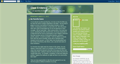 Desktop Screenshot of clearevidence.blogspot.com