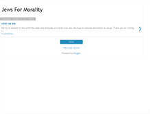 Tablet Screenshot of jewsformorality.blogspot.com