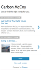 Mobile Screenshot of carbonmccoy.blogspot.com