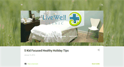 Desktop Screenshot of livewellclinicblog.blogspot.com