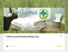 Tablet Screenshot of livewellclinicblog.blogspot.com