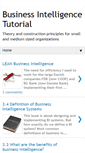 Mobile Screenshot of businessintelligencetutorial.blogspot.com