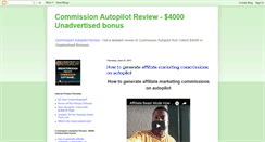 Desktop Screenshot of commission-autopilot-reviews.blogspot.com