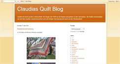 Desktop Screenshot of claudiaquiltsblog.blogspot.com