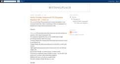 Desktop Screenshot of mytoolplace.blogspot.com