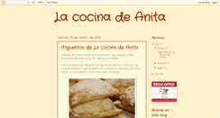 Desktop Screenshot of cocinadeanita.blogspot.com