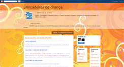 Desktop Screenshot of brincadeirasdecrianca123.blogspot.com