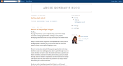 Desktop Screenshot of angiekonradsblog.blogspot.com