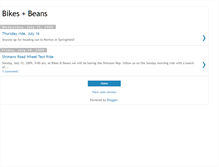 Tablet Screenshot of bikes-and-beans.blogspot.com