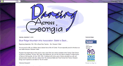 Desktop Screenshot of dancingacrossgeorgia.blogspot.com