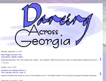 Tablet Screenshot of dancingacrossgeorgia.blogspot.com