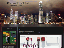 Tablet Screenshot of cortandopelotas.blogspot.com