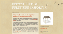 Desktop Screenshot of frenchchateaufurnitureeksporter.blogspot.com