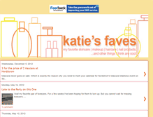 Tablet Screenshot of katiesfaves.blogspot.com