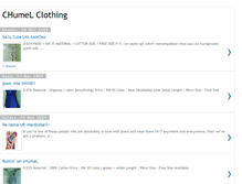 Tablet Screenshot of chumel-clothing.blogspot.com