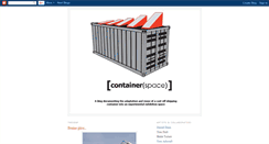 Desktop Screenshot of containerspace.blogspot.com