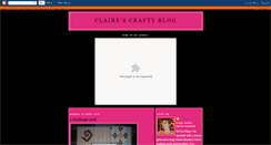 Desktop Screenshot of clairescraftyblog.blogspot.com