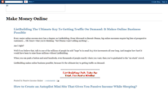 Desktop Screenshot of onlinepassiveincomemaker.blogspot.com