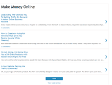 Tablet Screenshot of onlinepassiveincomemaker.blogspot.com