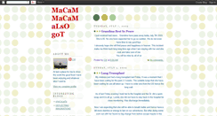 Desktop Screenshot of macam2alsogot.blogspot.com