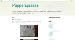 Desktop Screenshot of pappersprazzel.blogspot.com