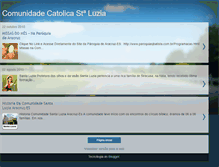 Tablet Screenshot of comunidadestluzia.blogspot.com