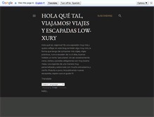 Tablet Screenshot of holaqtalviajamos.blogspot.com