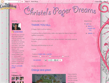 Tablet Screenshot of christelspaperdreams.blogspot.com