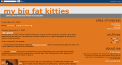 Desktop Screenshot of mybigfatkitties.blogspot.com