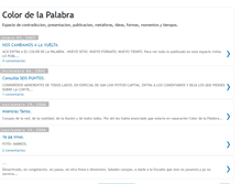 Tablet Screenshot of colordelapalabra.blogspot.com