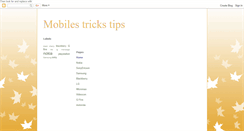 Desktop Screenshot of mobilestrickstips.blogspot.com