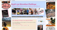 Desktop Screenshot of 50marathonchallenge.blogspot.com