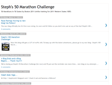 Tablet Screenshot of 50marathonchallenge.blogspot.com