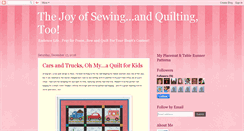 Desktop Screenshot of joyofsewingandquilting.blogspot.com