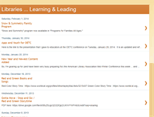 Tablet Screenshot of librarieslearnlead.blogspot.com