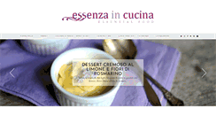 Desktop Screenshot of essenzaincucina.blogspot.com