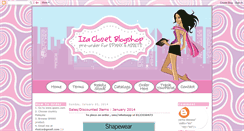 Desktop Screenshot of izacloset.blogspot.com