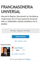 Mobile Screenshot of masoneriauniversal.blogspot.com