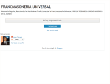 Tablet Screenshot of masoneriauniversal.blogspot.com