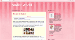 Desktop Screenshot of nudityworld.blogspot.com