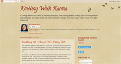 Desktop Screenshot of knittingwithkarma.blogspot.com