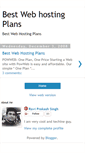 Mobile Screenshot of best-web-hosting-plan.blogspot.com