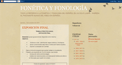 Desktop Screenshot of foneticayfonologiadelespanol.blogspot.com