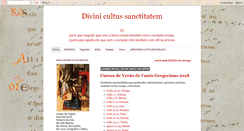 Desktop Screenshot of divinicultussanctitatem.blogspot.com