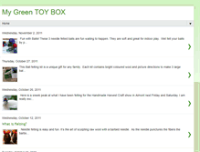 Tablet Screenshot of mygreentoybox.blogspot.com