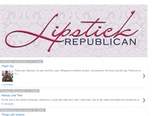 Tablet Screenshot of lipstickrepublican08.blogspot.com