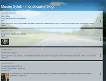 Tablet Screenshot of maciejsytek.blogspot.com